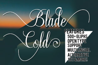 Blade Cold: An Editorial Script Font with Refined Character
