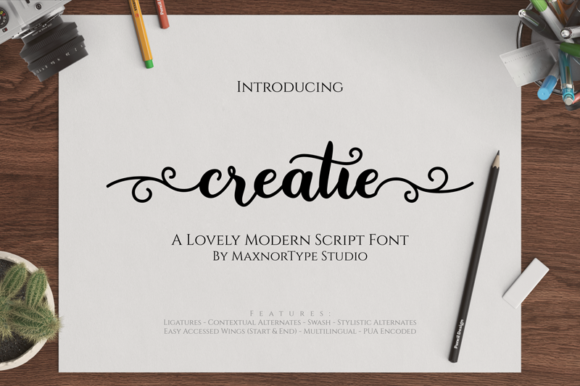 Creatie Font Review: A Modern Script for Brand Designers