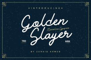 Golden Slayer: A Handwritten Font Built for Modern Web Design