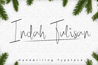 Indah Tulisan: A Handwritten Font with Editorial Charm