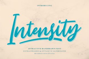 Intensity Font: Bold Handwritten Typeface for Digital Design
