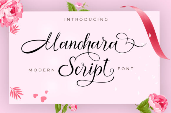 Manohara Font Brings Bold Romance to Handmade Products and Printables