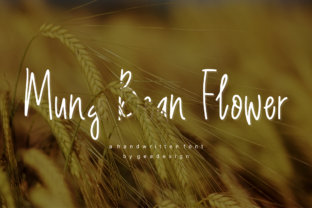 Mung Bean Flower: A Handwritten Font with Authentic Charm