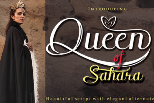 Queen of Sahara: A Script Font with Editorial Elegance