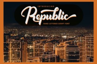 Republic: A Handwritten Font That Brings Bold Charm to Handmade Products
