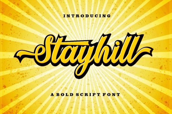 Stayhill: A Bold Script Font for Small Business Branding