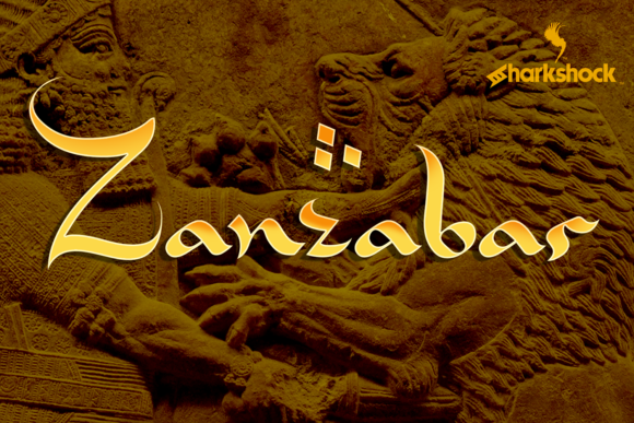 Zanzabar: A Display Font with Middle Eastern Flair for Digital Brands